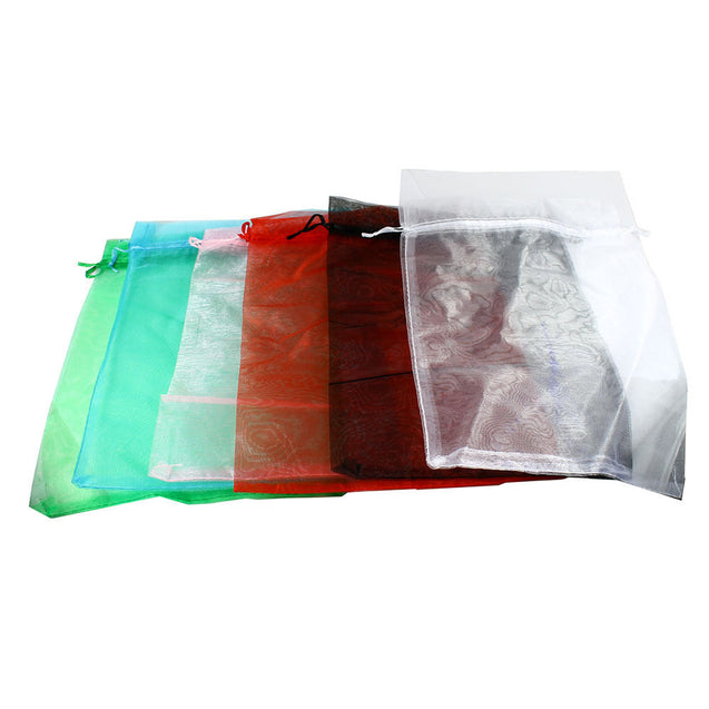 100 PCS Sheer Organza Wedding Party Decoration Favour Gift Bags Candy Pouches - Anyvolume.com