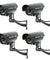 4 Pack IR Bullet Dummy Fake Surveillance Security Camera CCTV with Record Light - Anyvolume.com