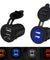 12V Car Cigarette Lighter Socket Dual 2.1A USB Port Charger Power Outlet LED - Anyvolume.com