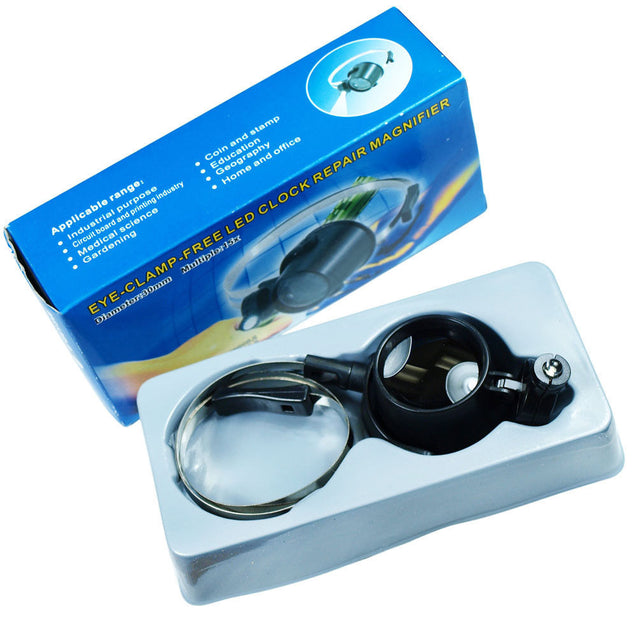 Lighted 15X Magnifier Eye Loupe - Detachable Headband for Jewelry Watch Repair - Anyvolume.com