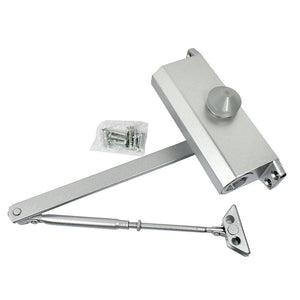 65-85 Kgs Size 4 Commercial Door Closer Silver Aluminium Alloy Heavy Duty - Anyvolume.com