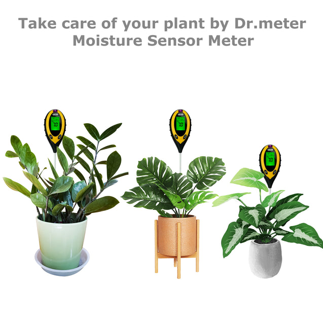 4 in 1 PH Tester Soil Water Moisture Light Test Meter for Garden Plant Seeding