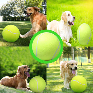 Jumbo 9.5" Large Pet Dog Tennis Ball Thrower Chucker Launcher Play Toy w/ Pump