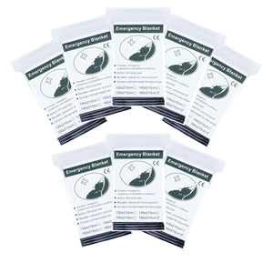 8 Pack Emergency Solar Blanket 83"x63" Mylar Insulating Thermal Heat Packets XL