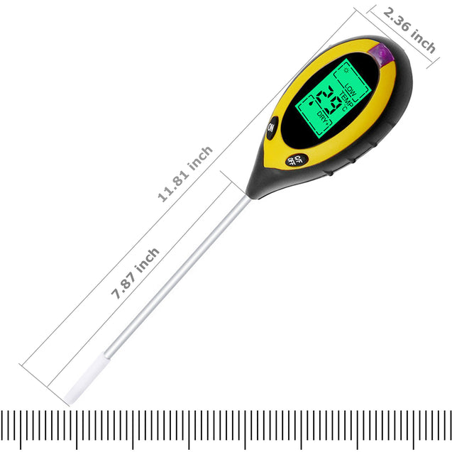 4 in 1 PH Tester Soil Water Moisture Light Test Meter for Garden Plant Seeding