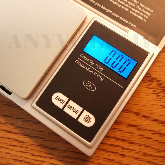 CS-100 Digital Pocket Scale 100g x 0.01g 0.01 Gram Portable Precision Scale - Anyvolume.com