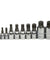 10pc XZN Triple Square 12 Point Spline Bit socket Set 4MM - 12MM