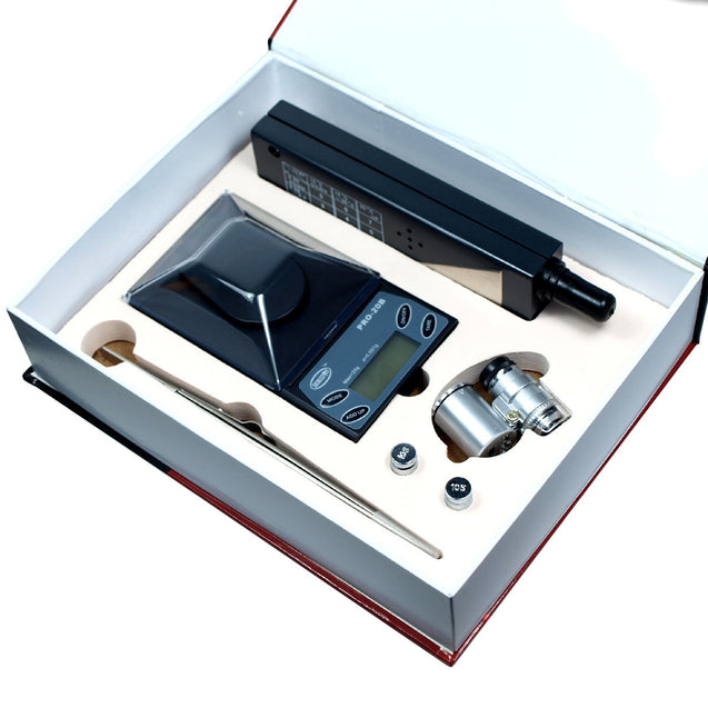 Jeweler diamond tool kit : 0.001g Digital Scale + Tester  + Loupe + Tweezers - Anyvolume.com