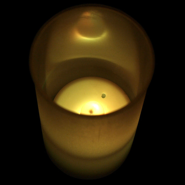 6 PCs Color Changing LED Flameless Tealight Candles with Frosted Holders - Anyvolume.com