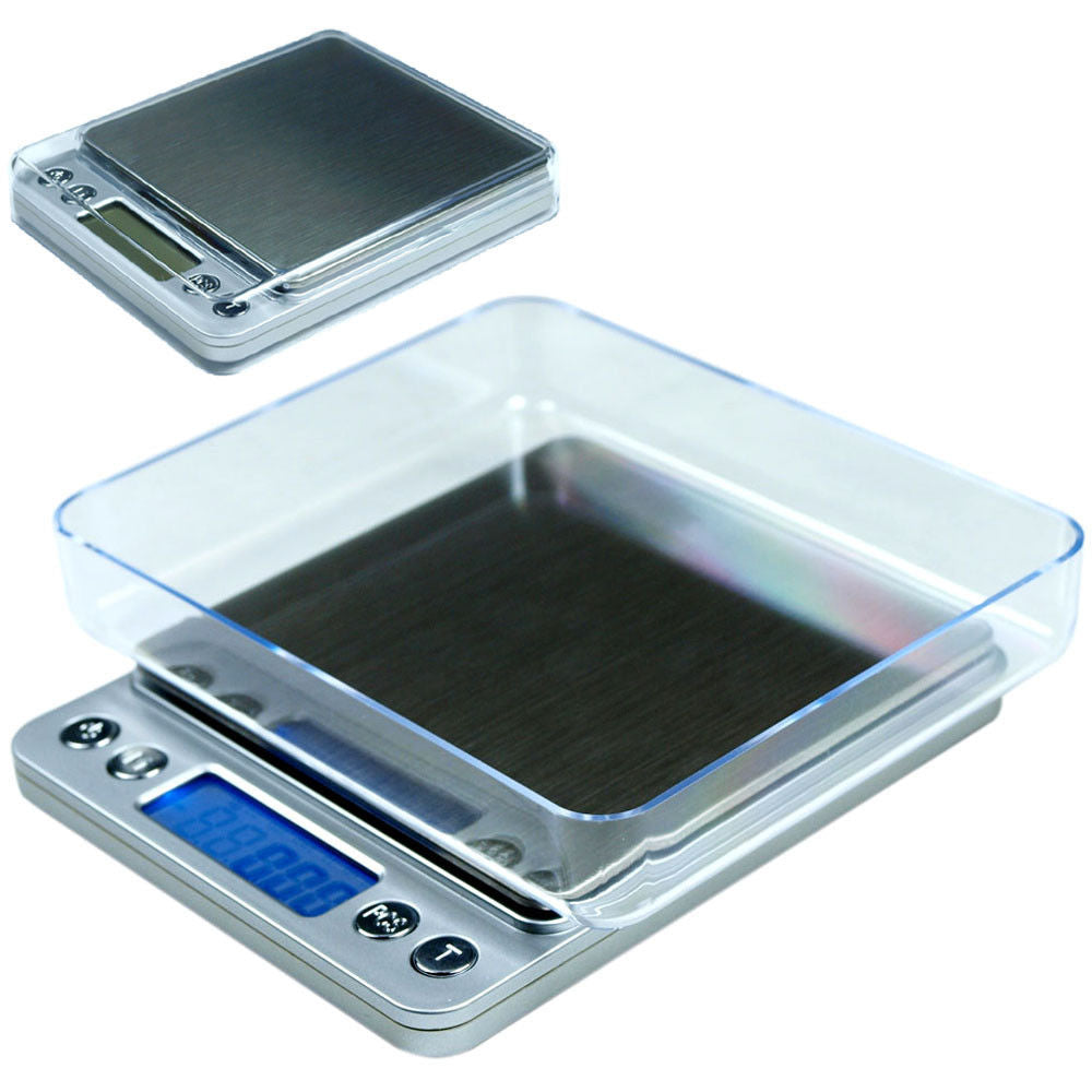 Digital Gram Scale with 2 Trays, 500g/ 0.01g Small Jewelry Scale