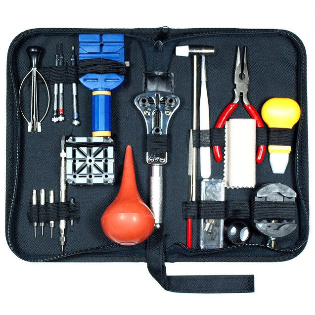 21 PCS Watch Repair Tool Kit  Case Opener Spring Bar Tool-Hand Remover with Case - Anyvolume.com