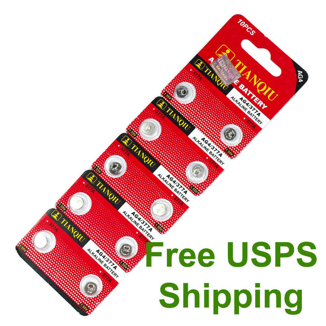 500 PCS LR66 AG4 377 LR626 1.5V Alkaline Battery for Watch Lighter Hearing Aid - Anyvolume.com