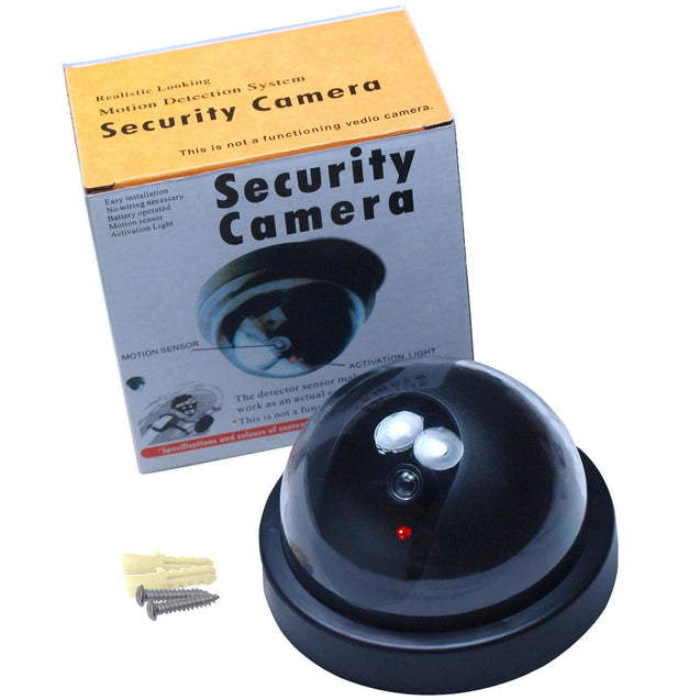 Fake Dummy Dome Surveillance Security Camera CCTV - Flashing LED Record Light - Anyvolume.com