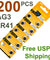 200 PCS LR41 AG3 392 LR736 1.5V Alkaline Battery for Watch Remote US Free ship