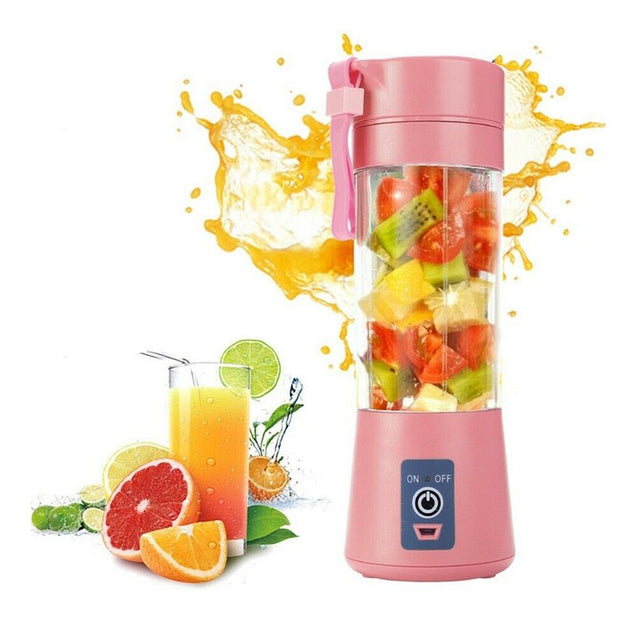 380ML Portable Blender USB Rechargeable Fruit Juicer Cup Mixer Jet Squeezers