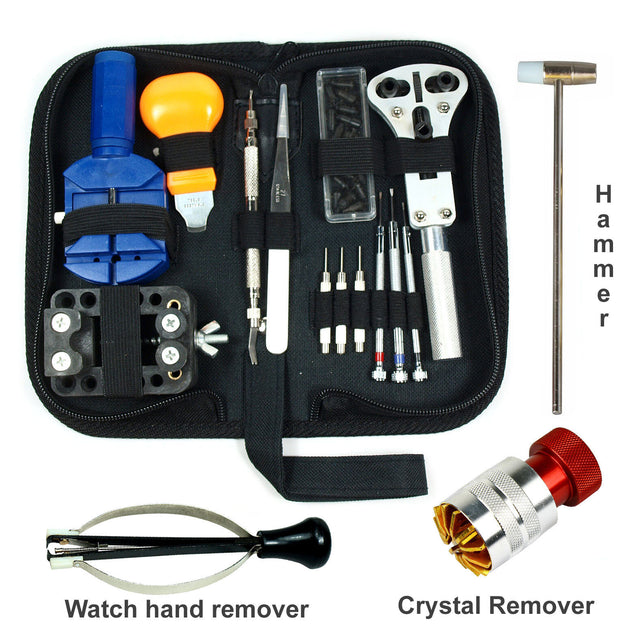 Watch Repair Tool Kit  Case Opener Link / Crystal / Hand Remover Spring Bar Tool
