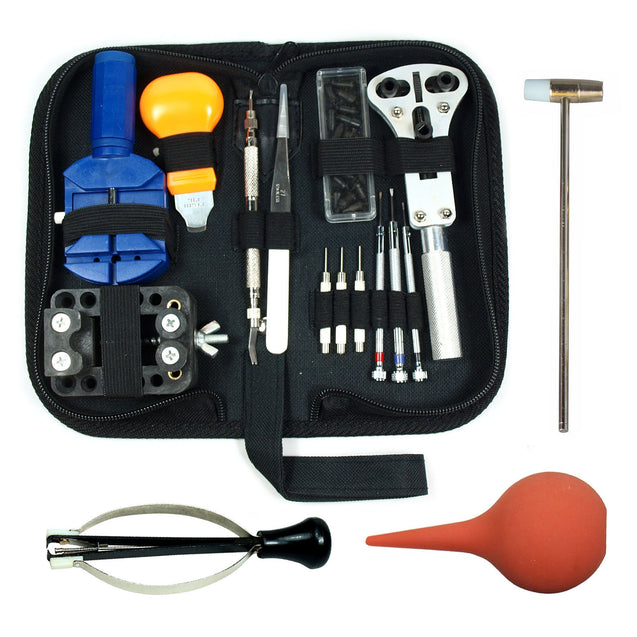 Watch Repair Tool Kit Case Opener Link Remover Spring Bar Tool - Carrying Case